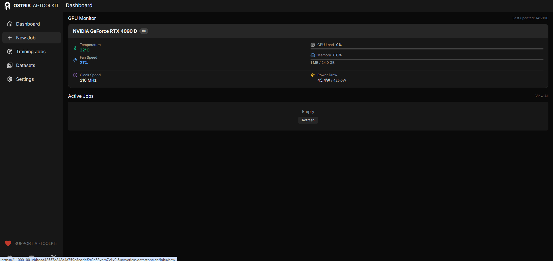 打开Web UI